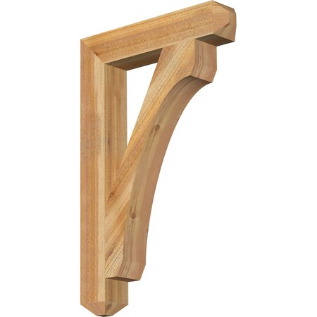 Ekena Millwork Legacy Craftsman Rough Sawn Bracket, Western Red Cedar, 4"W x 22"D x 34"H BKT04X22X34LEC04RWR